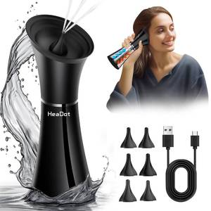 lot 54441 image: Electric Ear Wax Removal System, Water Powered Ear Cleaning Tool with Irrigation Flusher, 6 Tips, 4 Pressure Settings - Safe & Effective for Ear Wax Buildup Flushing and Cleaning