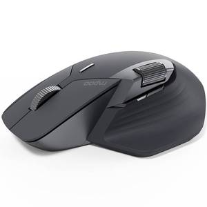 lot 54442 image: Rapoo MT760 Multi-Device Wireless Mouse, Bluetooth 5.0 and 2.4G Multi-Mode Connection, Up to 4 Devices, 11 Programmable Buttons, 4K DPI, 90 Days Battery Life, PC, Matte Black