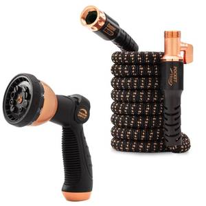 lot 54461 image: Pocket Hose Copper Bullet Expandable Garden Hose w10 Pattern Thumb Spray Nozzle AS-SEEN-ON-TV 25 FT 650psi 34 in Patented Lead-Free Ultra-Lightweight Solid Copper Anodized Aluminum Fittings No-Kink
