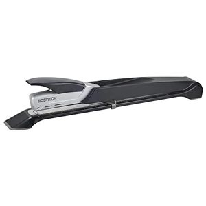 lot 54474 image: Bostitch Booklet Stapler - One Finger, No Effort, Spring Powered, Long Reach Stapler - Silver (1610)