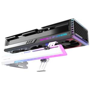lot 54476 image: EZDIY-FAB 5V ARGB GPU Holder Brace Graphics Card GPU Support Video Card Holder Bracket, Strenchable Structure, Video Card Sag HolderHolster Bracket Support RX7990XTX, RTX4090, White-341-1