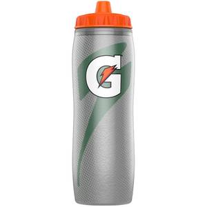 lot 54480 image: Gatorade Insulated Squeeze Bottle, Silver, 30oz