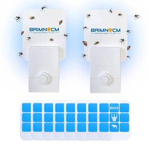 lot 54491 image: Indoor Plug in Fly Trap for Flies Moths Gnats with 8 Refills, Insect Catcher, Flying Insect Flea Trap, Compatible Safer Home Refill, Fruit Fly Insect Killer