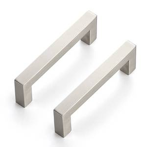 lot 54504 image: Ravinte 20 Pack 4 Inch Kitchen Square Cabinet Handles Satin Nickel Cabinet Pulls Brushed Nickel Drawer Pulls Kitchen Cabinet Hardware Kitchen Handles