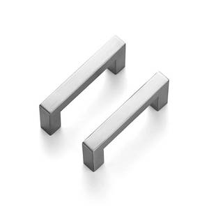 lot 54509 image: Ravinte 10 Pack 3 Inch Kitchen Square Cabinet Handles Satin Nickel Cabinet Pulls Brushed Nickel Drawer Pulls Kitchen Cabinet Hardware Kitchen Handles for Cabinets Cupboard Handles Drawer Handles