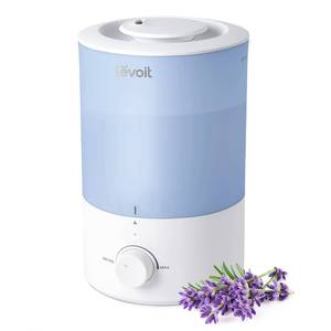 lot 54543 image: LEVOIT Dual 150 Humidifiers for Bedroom Large Room, 3L Cool Mist Top Fill Essential Oil Diffuser for Baby Nursery and Plants, 360° Nozzle, Quiet Rapid Ultrasonic Humidification for Home, Blue