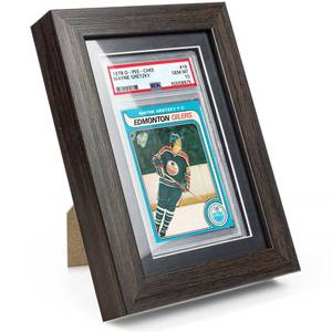 lot 54566 image: tutata PSA Graded Card Display Frame, Walnut Frame for PSA Card, Sport Card Display Case
