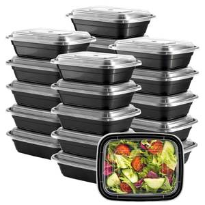lot 54583 image: Comfy Package 12 oz -50 Pack - 1 Compartment Reusable Meal Prep Containers - Microwaveable, Dishwasher and Freezer Safe, BPA-Free, Portion Control and Convenience Food Storage with Lids, Stackable