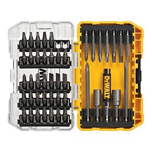 lot 54589 image: DEWALT Screwdriver Bit Set with Tough Case, 45-Piece (DW2166), GreySilver Screwdriving Set with Tough Case