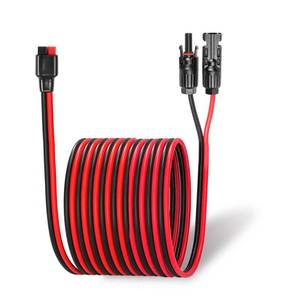 lot 54594 image: Ansoufien 10AWG Solar Panel to Anderson Connector Cable 20FT, Solar Extension Cable Compatible with Solar Connector and Anderson Connector for Yeti Portable Power Station, Solar Powered Battery