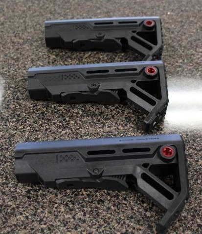 lot 4037 image: 3 Milspec AR 15 stocks