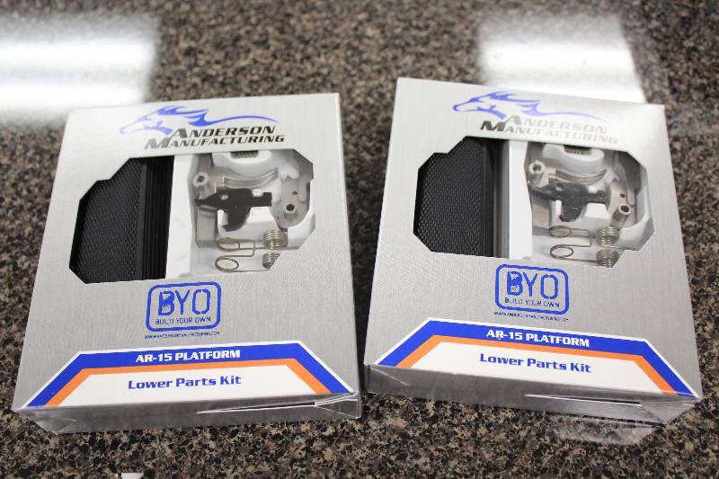 lot 4056 image: Anderson Manufacturing Lower Parts Kits for AR 15s
