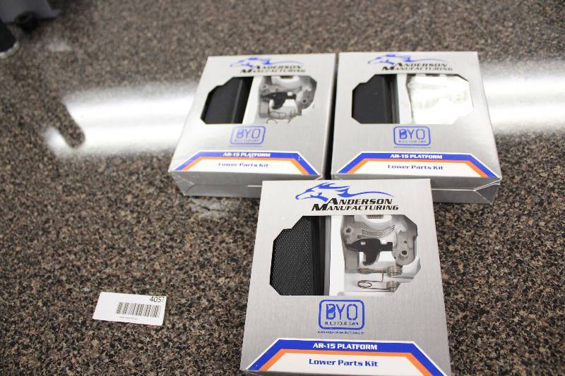 lot 4057 image: Anderson Manufacturing Lower Parts Kits for AR 15s