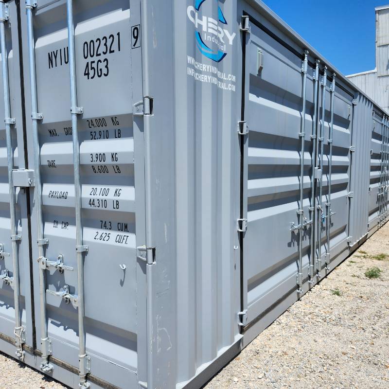 lot 1401 image: 2024  40ft High Cube Container with 2 Side Doors, One Way Use