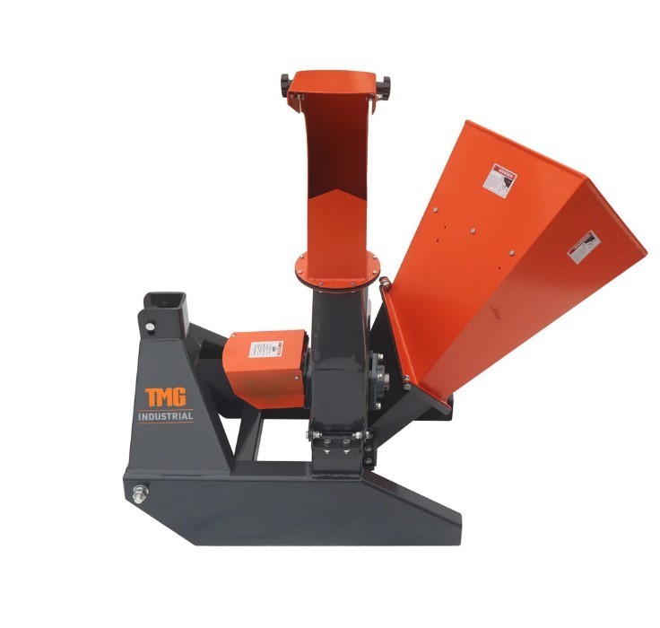 lot 879 image: Unused TMG - WC42 Sub Compact 3-Point Wood Chipper, 4 Chipping Capacity, Category 1 Hookup, 30-50 HP Tractor, PTO Shaft Included