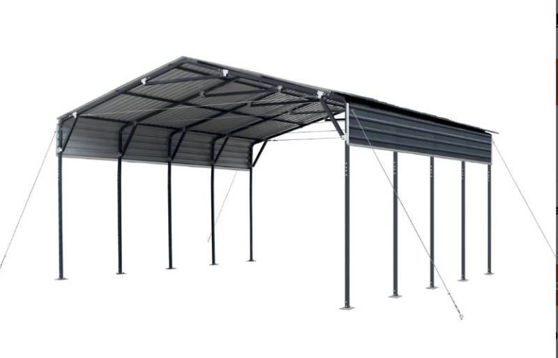 lot 899 image: Unused TMG - MSC1220 12 x 20 Metal Garage Carport Shed