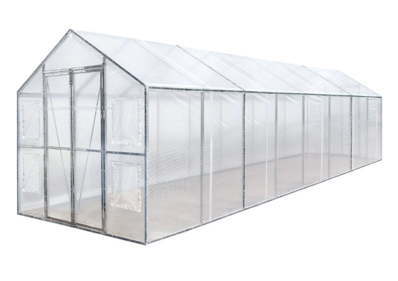 lot 906 image: Unused TMG - GH826 8 x 26 Galvanized Steel Greenhouse Grow Tent