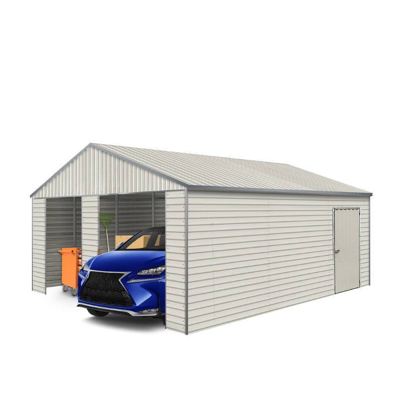 lot 702 image: Unused TMG-MS2119 Metal Shed Double Garage 21 x 19