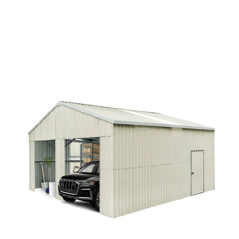 lot 705 image: Unused TMG-MS2525 Double Garage Metal Shed 25 x 25
