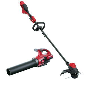 lot 10003 image: Toro Flex-Force 60V Max 2-Tool Combo Kit Leaf Blower & 13 String Trimmer - Retail $346