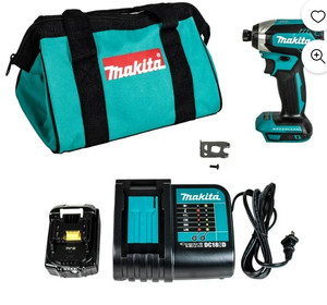 lot 10017 image: Makita 18V LXT Li-Ion Brushless Cordless Impact Driver Kit 3.0Ah XDT131