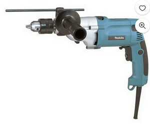 lot 10018 image: Makita Hammer Drill, 34 Inch, 6.6 Amp, 2-Speed, Rev., case, HP2050