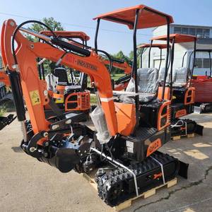 lot 3012 image: Unused AGT 2024 1 Ton Mini Excavator QH12 Briggs and Stratton (Orange)