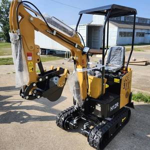 lot 3020 image: Unused AGT 2024 H12R 1 Ton Mini Excavator (Yellow)