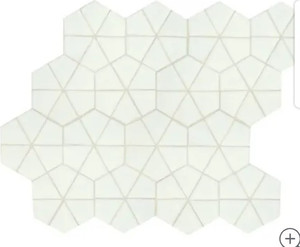 lot 10048 image: Daltile Revalia Remix - Approximately 12 X 15 X 0.25 Inches Geometric Wall Mosaic Tile - Glossy Ceramic Visual