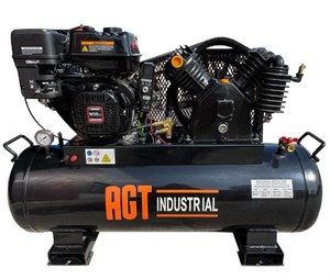 lot 3003 image: Unused AGT 40 Gallon Gas Powered Air Compressor, 175 psi, oil free 302cc engine