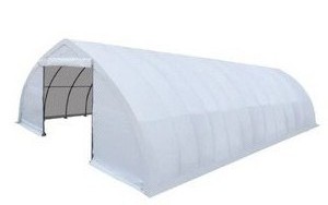 lot 3033 image: Unused AGT 2024 3065 Peak Ceiling Storage Building 12FT Drive Through Door at TWO Ends