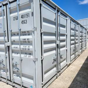 lot 807 image: 2024 40 High Cube Storage Container, APPROX 102 TALL X 96 WIDE X 40 DEEP  AGT