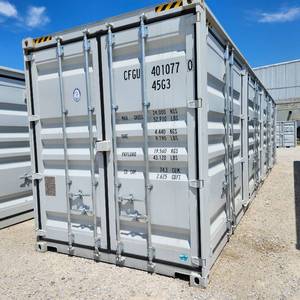 lot 7022 image: 2024 40 High Cube Storage Container, APPROX 102 TALL X 96 WIDE X 40 DEEP, One Way Use  AGT