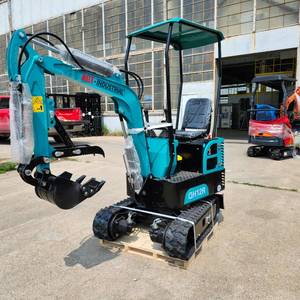 lot 3102 image: Unused AGT 1 Ton Mini Excavator QH12R (Teal)