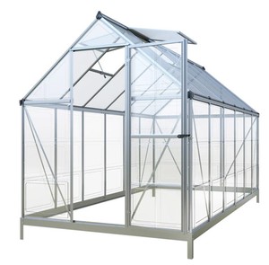 lot 781 image: Unused TMG Industrial 6 x 12 Crystal Clear Greenhouse, Aluminum Frame, Integrated Gutter System, Roof Vents, TMG-GH612