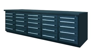 lot 792 image: Unused TMG-WB25D 10 25-Drawer Workbench with Keyed Alike Locks