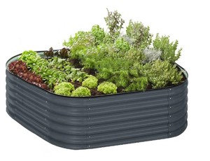 lot 783A image: Unused TMG 18 Tall Metal Raised Garden Bed Kit (9 in 1 Modular) TMG-MGB96