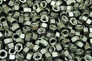 lot 18518 image: (184) count 12-13 Plain Grade 5 Hex Finish Nuts - Unplated - Coarse