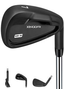 lot 18564 image: XINGGM XM-01 Individual Golf Irons or Golf Irons Set - Premium Men Golf Club Iron with Steel Shaft for Right Hand Golfers Stiff Flex (#7 Iron Single)