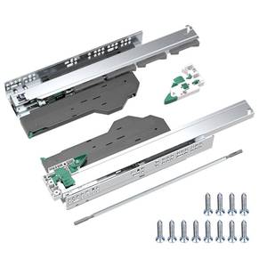 lot 18581 image: PHWALK Push to Open  Soft Close Drawer Slide 12 inch Push to Open Soft Close Dual Function Linkage Drawer Slide Full Extension Concealed Rails Track 100 lb Load Capacity 1 Pair (20 inch)