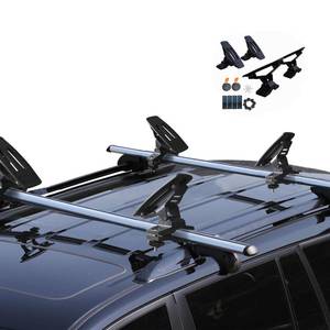 lot 18592 image: Onefeng Sports 135LB Kayak Saddle, Aluminum Rustless Kayak Roof Rack with 1.5 Width Tie Down Straps for Carrier Canoe Boat Paddle Board Surfboard, to Mount on Car SUV Truck Crossbar