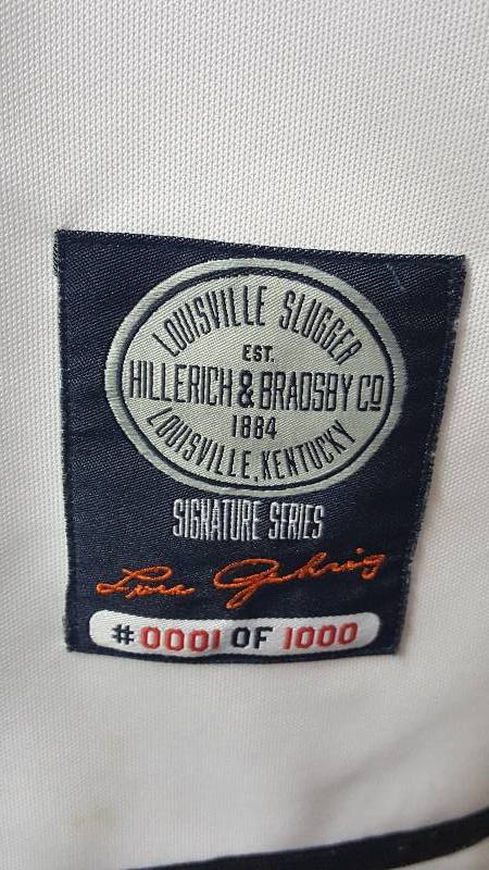 Lou Gehrig Vintage Style Louisville Slugger Signature Series Jersey Limited  Edition Only 1000  'Twas the Week Before Christmas Sports Cards &  Memorabilia Auction! Chiefs and Royals Autographed items, vintage baseball  cards