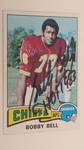 Bobby Bell Autographed 1975 Topps Kansas City Chiefs Football Card w/ HOF 1983 Inscription