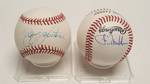Joe Vitello & Jay Johnstone  Autographed Vintage Official League Baseballs w/ COA
