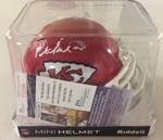 Signed Patrick Mahomes II Mini Kansas City Chiefs Helmet w/ James Spence Authentication