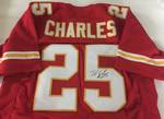 Signed Jamaal Charles Kansas City Chiefs #25 Custom Red Jersey W/JSA Witness Authentication