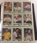 Complete Mint 1990 Fleer Baseball Card Set in Nice Binder and Pages 660 Total Cards + World Series Set & Stickers