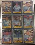 Complete Mint 1986 Fleer & Fleer UPDATE Baseball Card Sets in Nice Binder and Pages W/ Barry Bonds Rookie Card & Bonus Stickers