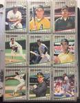 Complete Mint 1989 Fleer & Fleer UPDATE Baseball Card Sets in Nice Binder and Pages W/World Series Set, Stickers, and Rookies of Ken Griffey Jr, Randy Johnson, John Smoltz & more