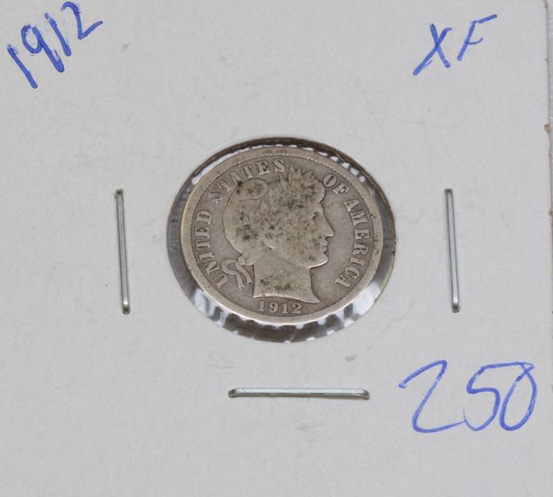 lot 4022 image: 1912 Dime- extra fine